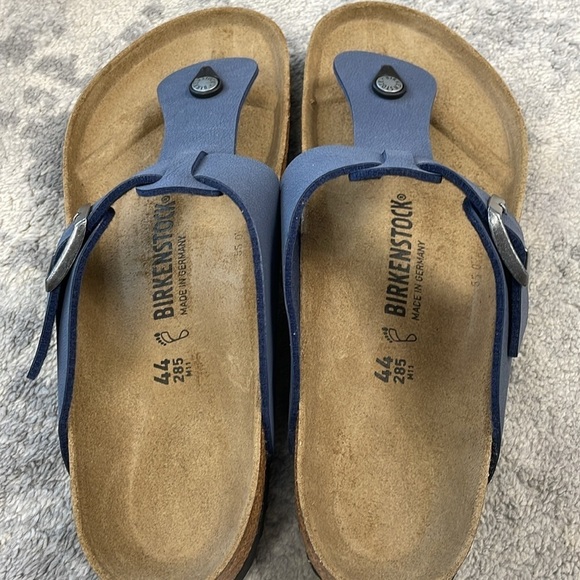 NIB Birkenstock Medina Thong Sandals Navy Blue Unisex Sz 11 Men 13 Women - Picture 9 of 14